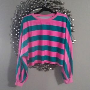 Crop Top Palazzo Sleeve Blouse